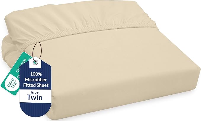 Royale Linens Fitted Sheet Twin by ROYALELINENS