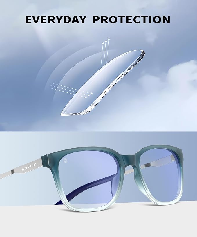 ANYLUV Blue Light Glasses for Men, Lightweight Computer Gaming Glasses - Image 4
