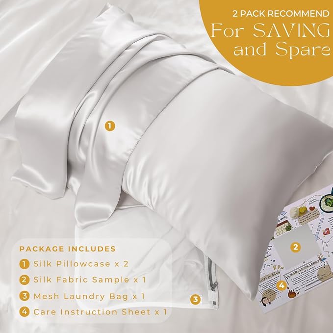 PROMEED 23 Momme Kids Silk Pillowcase 2 Pack - Image 6