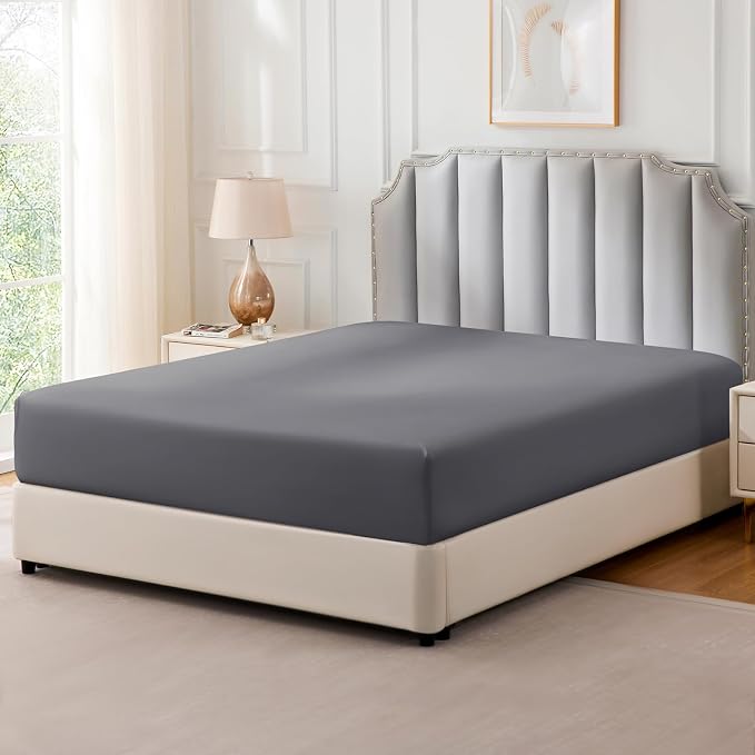 FreshCulture Pure Cotton Fitted Sheets King Size, 300 Thread Count Percale - Image 8