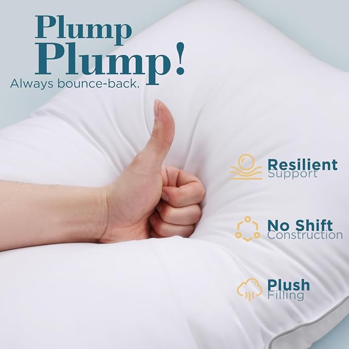 viewstar Bed Pillows King Sizes Set of 2, Hotel Quality Cooling Down - Image 7
