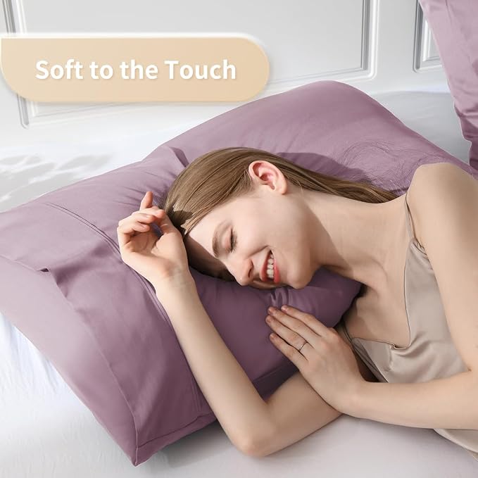 King Pillowcases, Cooling Viscose from Bamboo Pillow Covers - Image 3