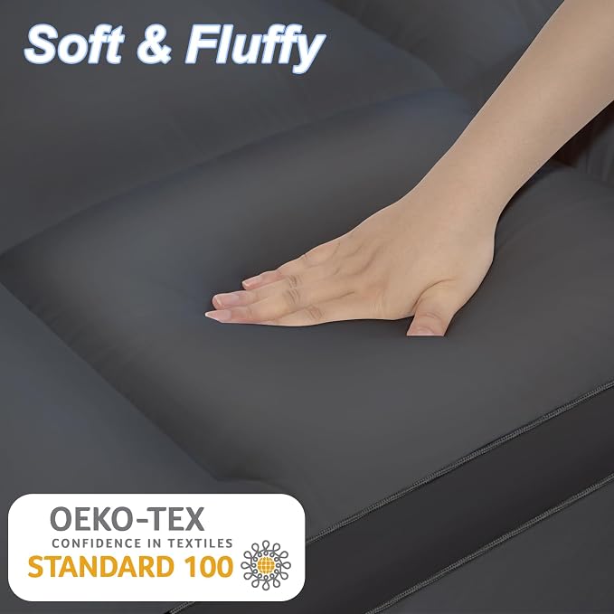 Queen Mattress Topper, Extra Thick Mattress Pad Cover - Image 3