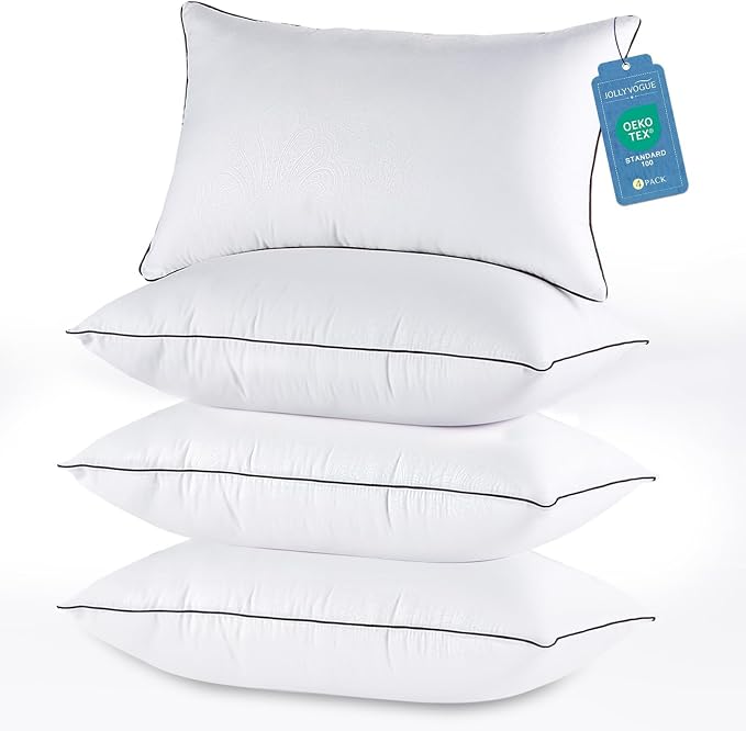 JOLLYVOGUE Pillows Queen Size Set of 4 by JOLLYVOGUE