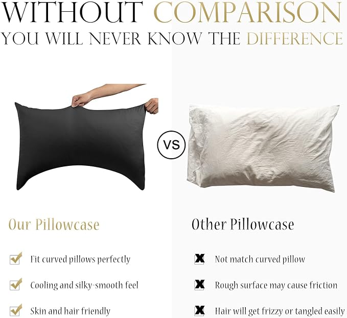 Cooling Crescent Pillow Cases Queen Size Set of 2 - Image 2