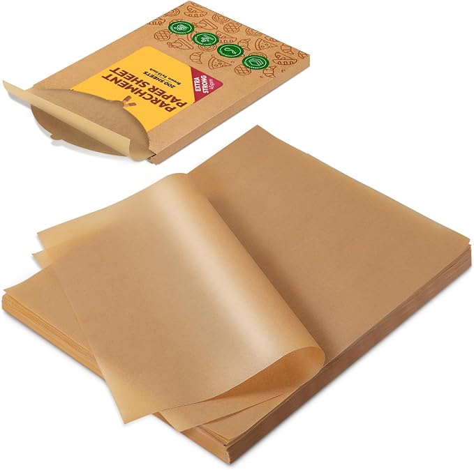 Katbite 200Pcs 9x13 inch Heavy Duty Unbleached Parchment Paper, Parchment Paper by katbite