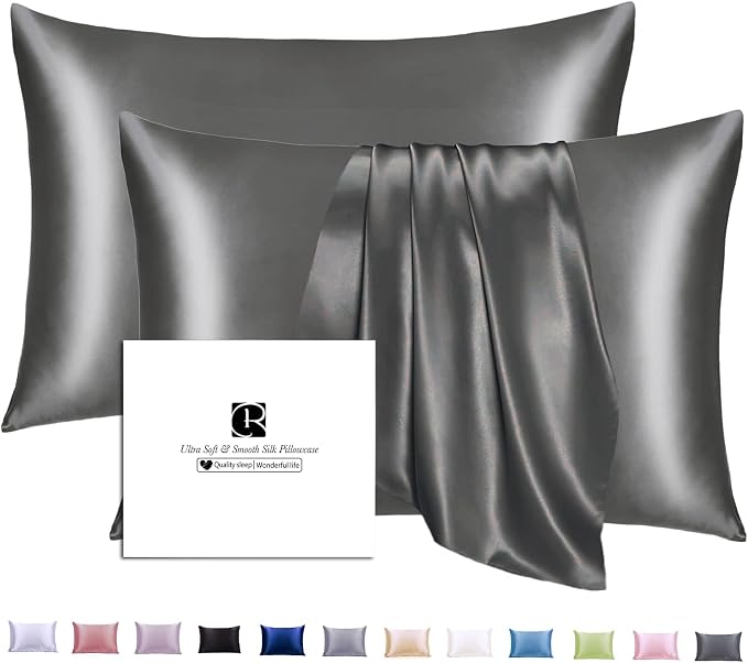 Ravmix Silk Pillow Cases 2 Pack by Ravmix