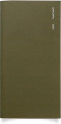 Cloth & Paper Travel Notebook | Graph Notebook – Olive | A5 Slim Grid Paper by ClothandPaper