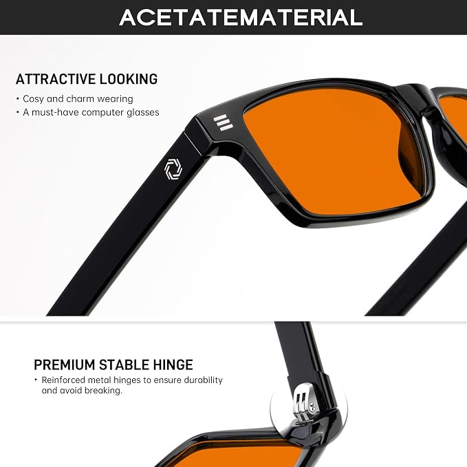 ANYLUV Blue Light Glasses Men Woman, Eye Strain Relief Eye Protection - Image 3