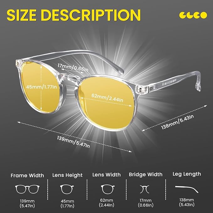 IBOANN Chic & Comfy Blue Light Glasses - Image 3