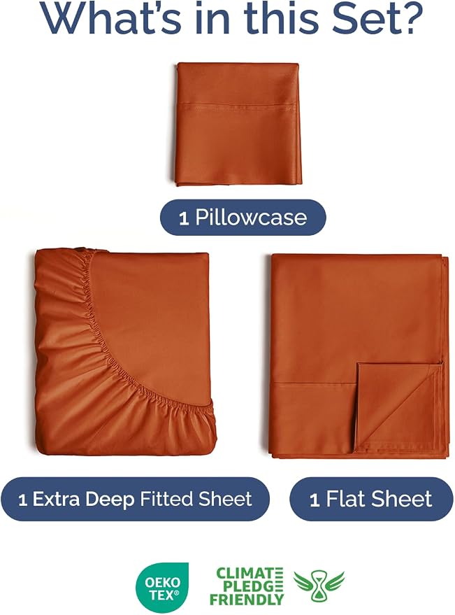 Extra Deep Twin Sheet Set - Image 2