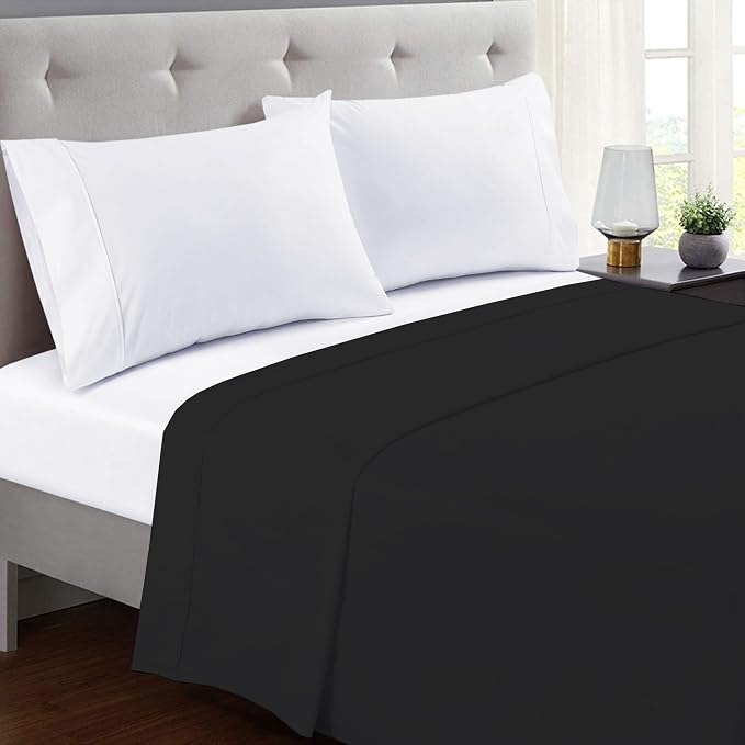 GOLD TEXTILES Twin Flat Sheet 6 Pack – Brushed Microfiber Top Sheets - Image 2