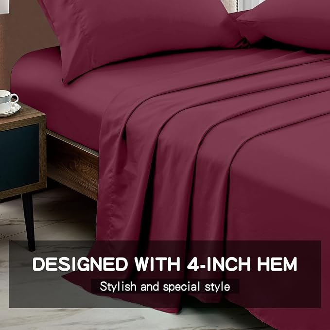 FreshCulture Queen Flat Sheets Only 2 Pack - Image 2