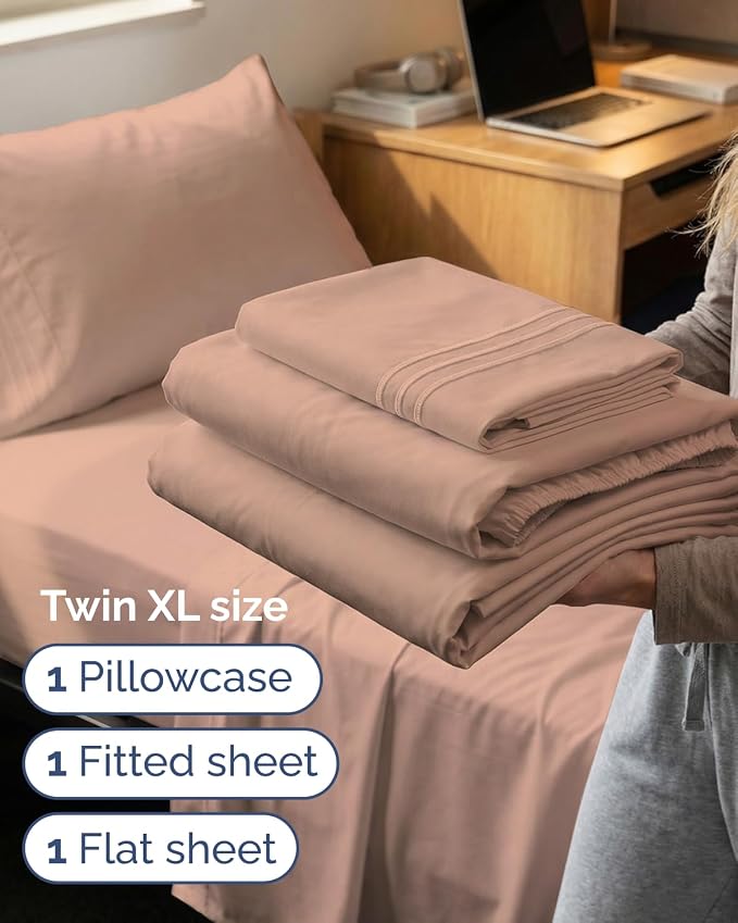 Twin XL Size 3 Piece Sheet Set - Image 3