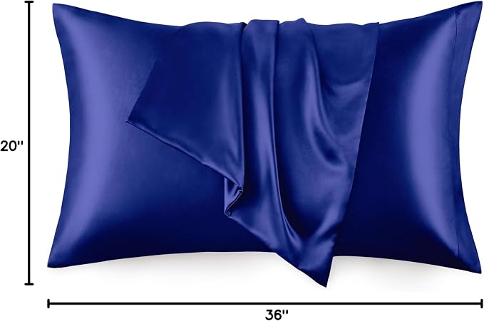 Love's cabin Satin Pillowcase Set of 2 King Size 20x36, Cooling Pillow Covers - Image 8