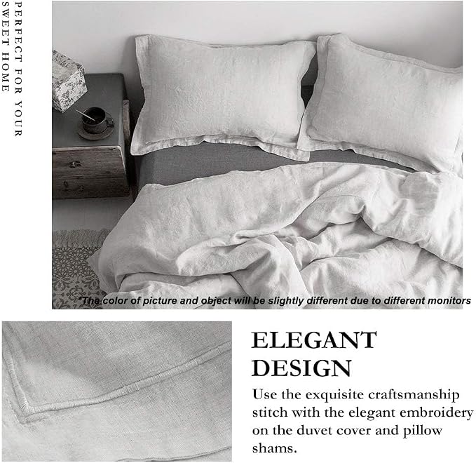 Simple&Opulence 100% Linen Duvet Cover Set - Image 2