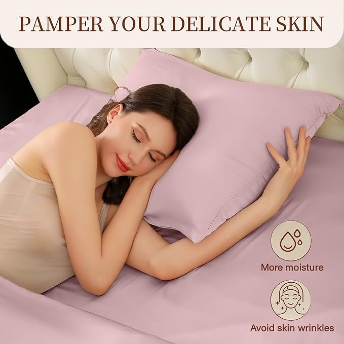 Mulberry Silk Pillowcase for Hair and Skin Queen Size 20"X 30" - Image 8