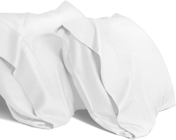 WishSmile Cooling King Pillowcases Set of 2 Breathable Cool Silky Soft Rayon by WishSmile