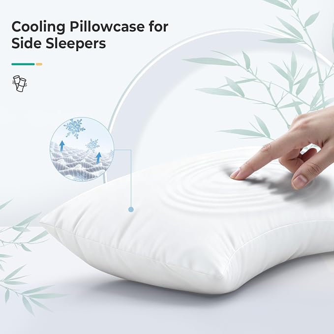 Cooling Curved Queen Pillow Case - Image 2