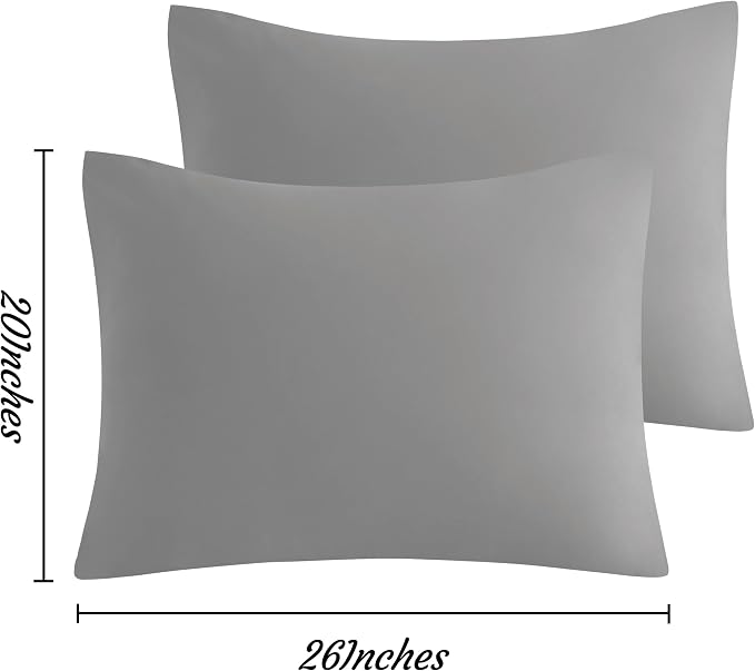 NTBAY Standard Pillow Cases Set of 2, 2 Pack Brushed Microfiber 20x26 Pillow - Image 3