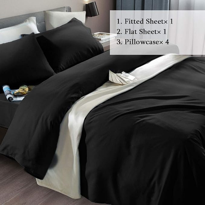SONORO KATE Bed Sheet Set Super Soft Microfiber 1800 Thread Count Luxury - Image 2
