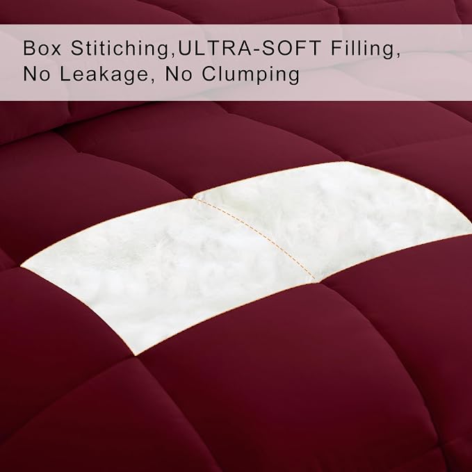 COHOME Premium Oversized Queen Size Comforter, All-Season Quilted Down - Image 3