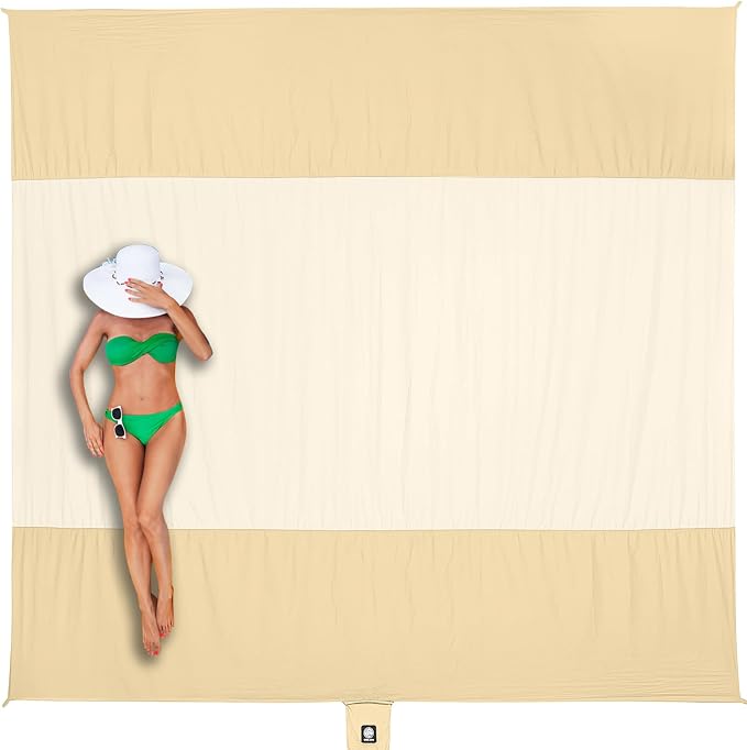 WEKAPO Beach Blanket Sandproof Waterproof, Extra Large Beach Mat, Oversized & by Wekapo