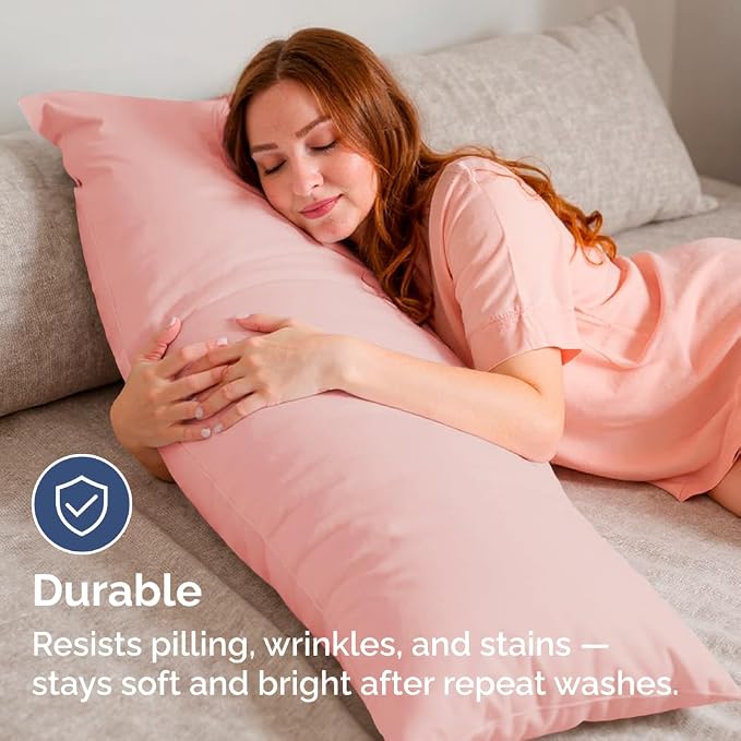 Body Pillowcases Set of 2-20x54 Long Body Pillow Case - Image 4