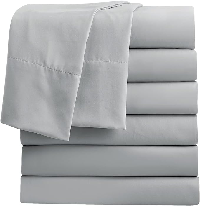 FreshCulture King Flat Sheets Only, Soft Microfiber Bedding Sheets by FreshCulture
