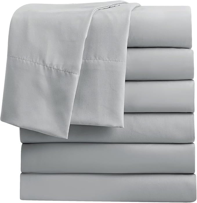 FreshCulture Twin Flat Sheets Only, Soft Microfiber Bedding Sheets by FreshCulture