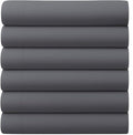 GOLD TEXTILES Twin Flat Sheet 6 Pack – Brushed Microfiber Top Sheets by GOLDTEXTILES