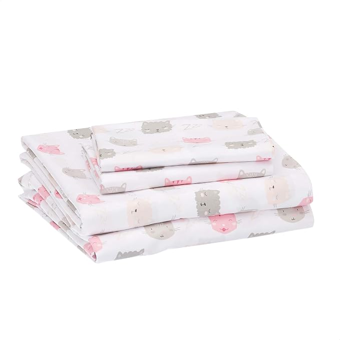 Amazon Basics 4-Piece Kid's Breathable Microfiber Sheet Set, Soft Easy-Wash - Image 2