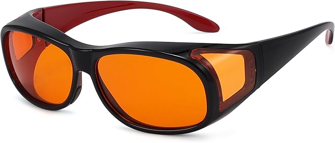 Eyekepper 100% Blue Light Reduction, Fitover Anti-Blue Blocking Computer Glasses by Eyekepper