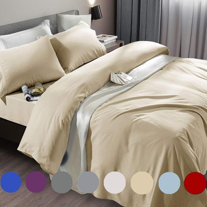 SONORO KATE Bed Sheet Set Super Soft Microfiber 1800 Thread Count Luxury by SONOROKATE