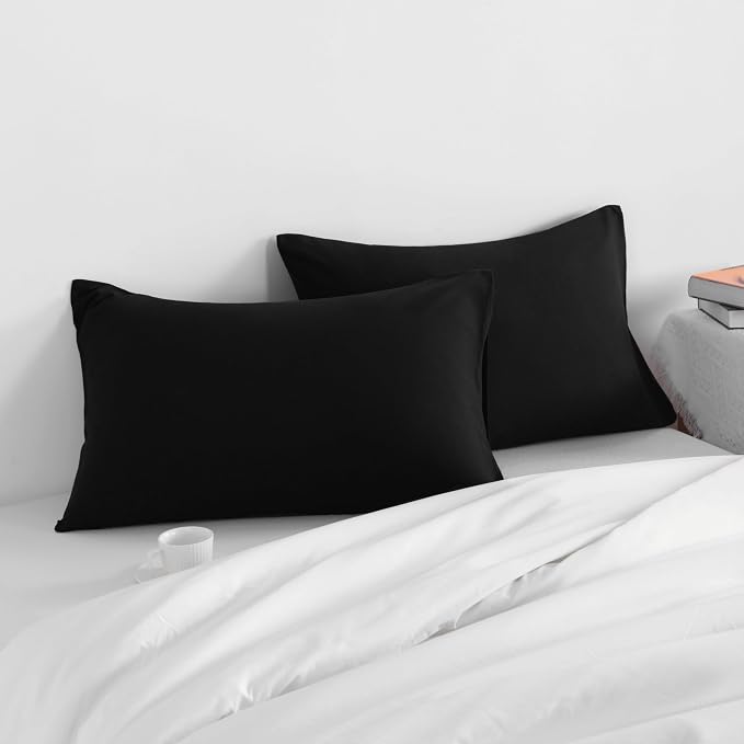 NTBAY Standard Pillow Cases Set of 2, 2 Pack Brushed Microfiber 20x26 Pillow - Image 2