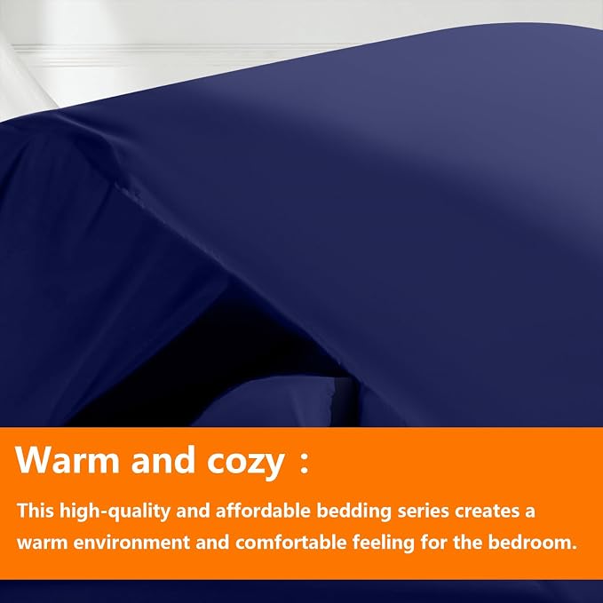 TAIMIT Navy Full Size Comforter Set - Image 2