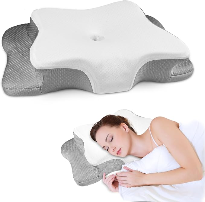 Pain Relief Cervical Pillow for Neck Support, Adjustable Ergonomic Pillow Cozy - Image 8