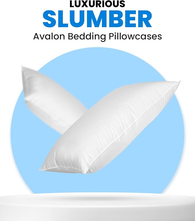 Avalon Bedding Pillow Cases Standard Size White Pillow Cases Set of 24 Cotton - Image 7