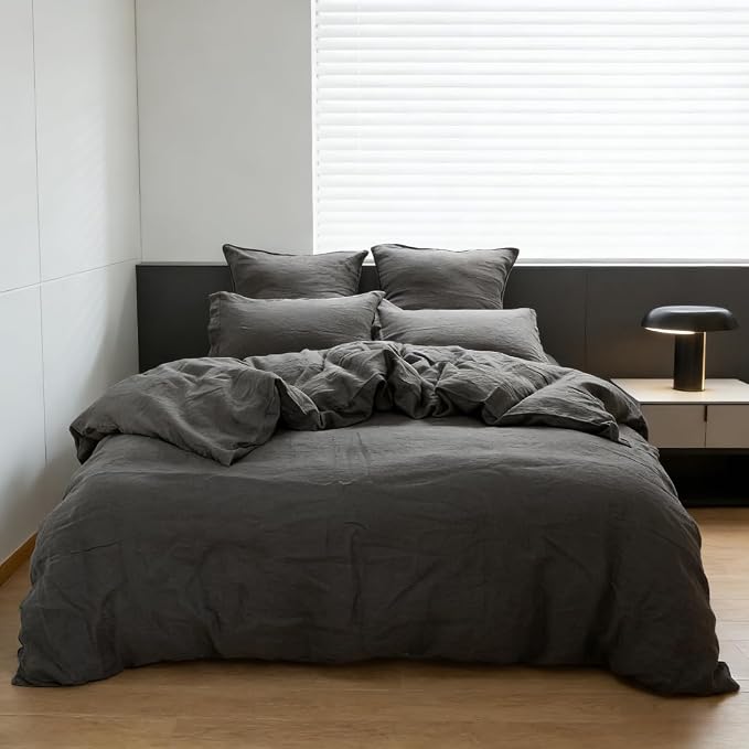 Simple&Opulence 100% Linen Duvet Cover Set 3pcs Basic Style Natural French by SimpleOpulence