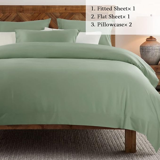 SONORO KATE Bed Sheet Set Super Soft Microfiber 1800 Thread Count Luxury - Image 2