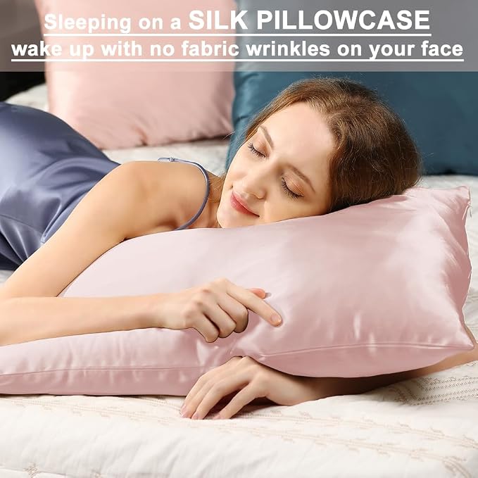 Silk Pillowcase 2 Pack for Hair and Skin - Image 3