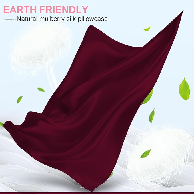 Silk Pillow Cases 2 Pack Queen Size - Image 2