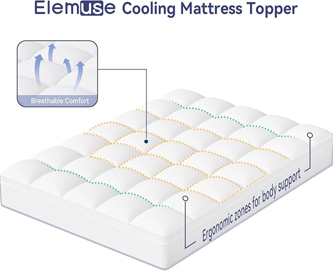 ELEMUSE RV King Mattress Topper - Image 5