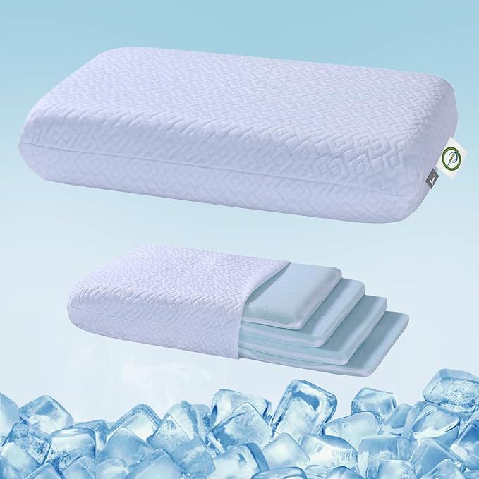 Adjustable Thin Memory Foam Pillow by Lofe