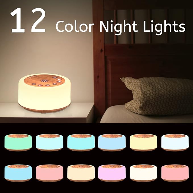 Soother Sleep Sound Machine Night Light White Noise Machine - Image 3