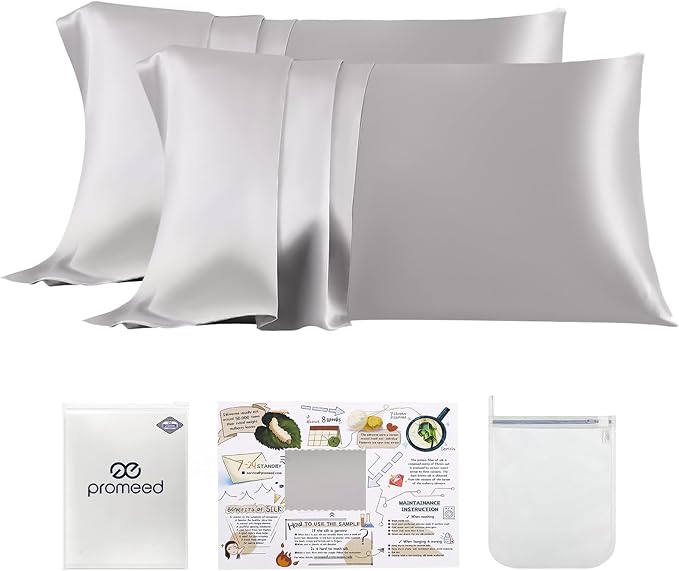 PROMEED 23 Momme Kids Silk Pillowcase 2 Pack by PromeedTextile