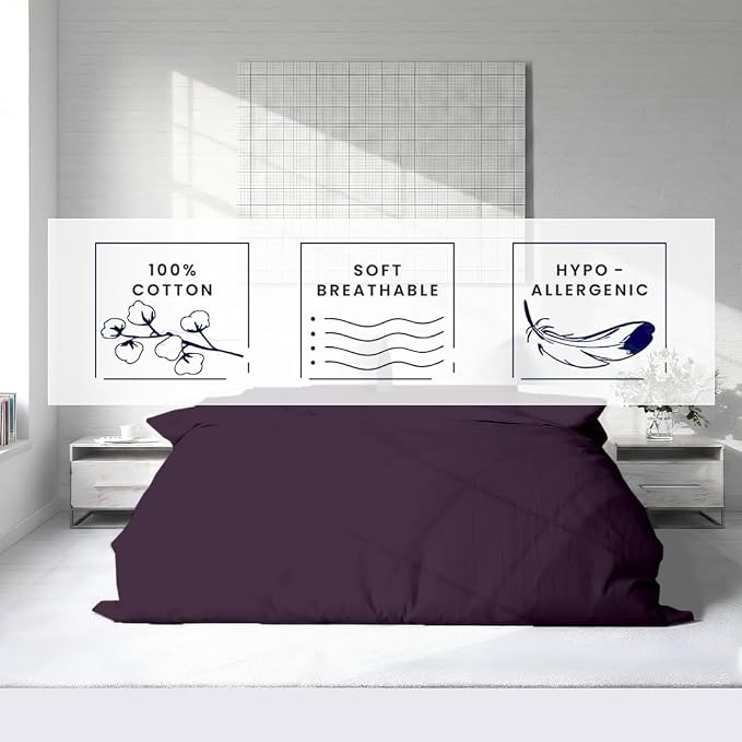 Kotton Culture 1 Pc Duvet Cover Queen Size/Full Size-100% Egyptian Cotton 600 - Image 5
