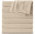 Maple&Stone King Flat Sheet 6 Pack, Premium Soft & Breathable, Brushed by MapleStone