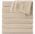 Maple&Stone Twin Flat Sheet 6 Pack, Premium Soft & Breathable, Brushed by MapleStone
