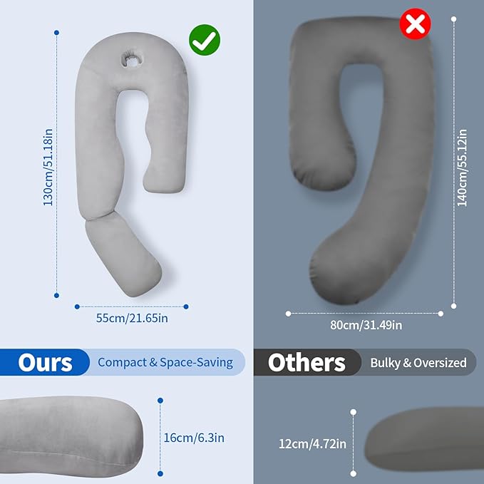 Pozico U-Shaped Full Body Pillow - Image 3